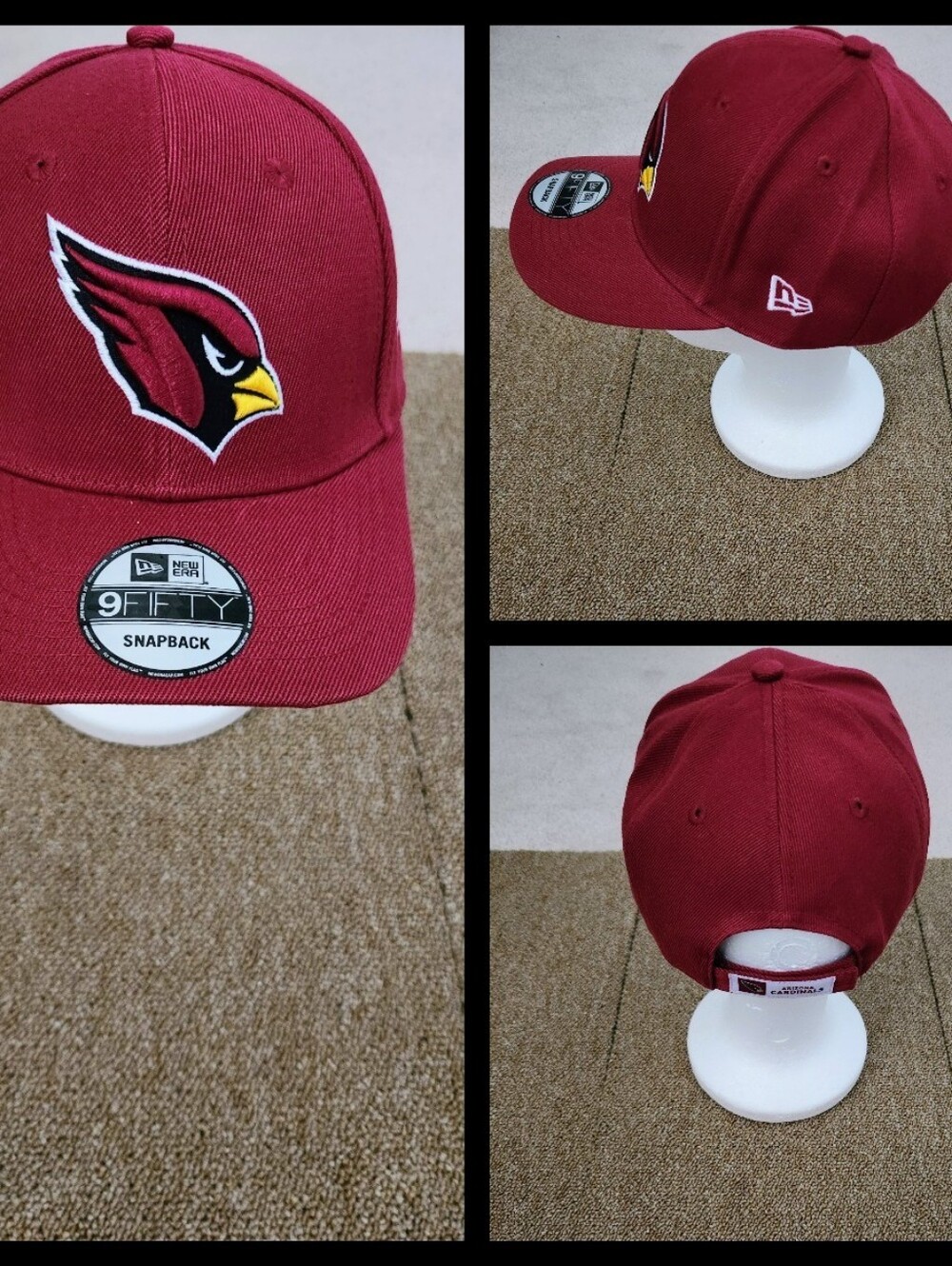 ARIZONA CARDINALS NFL FOOTBALL STRAPBACK HAT.